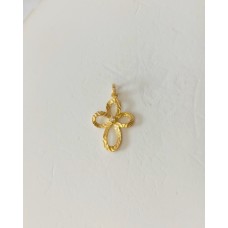 ΓΥΝΑΙΚΕΙΟΣ ΣΤΑΥΡΟΣ ΧΡΥΣΟ 14K με ζιργκόν στο κέντρο CRG119